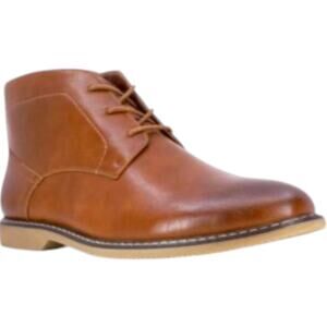 Nine West Men's Neilton Faux-Leather Chukka Boots Brown Size 12